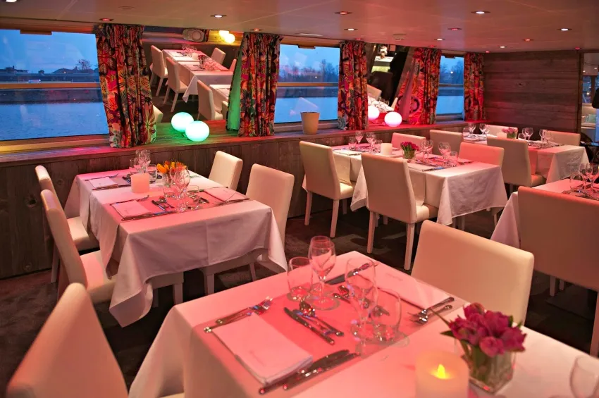 Restaurant of the Jeanine vessel