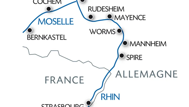 Carte Fluviale Rhin - REA