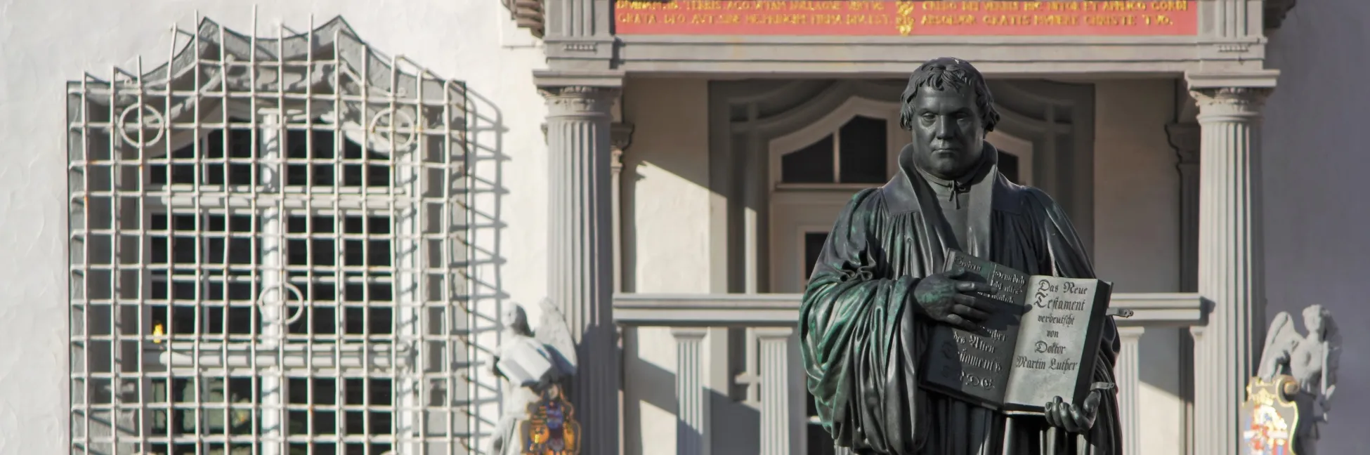 Emblématique Statue de Martin Luther à Wittenberg