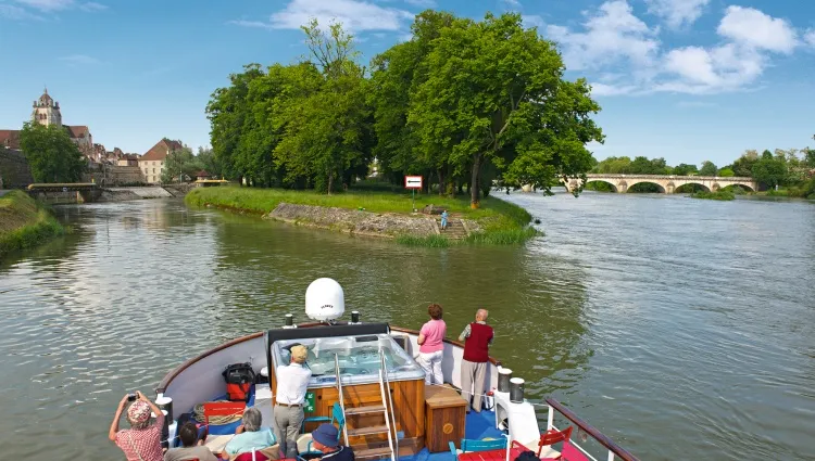 A view on the sun-deck during sailing