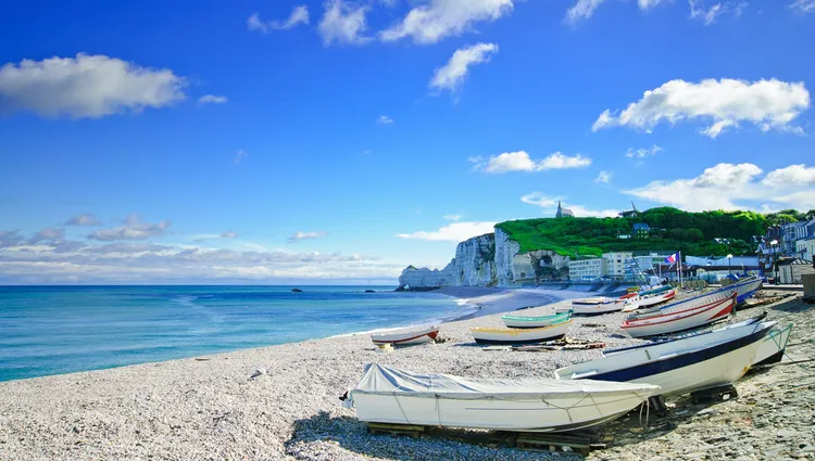 La plage d'Etretat