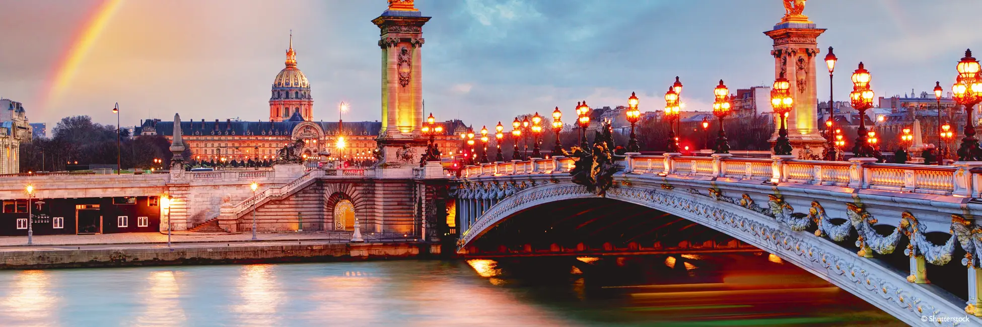 Slider pont de Paris de nuit 