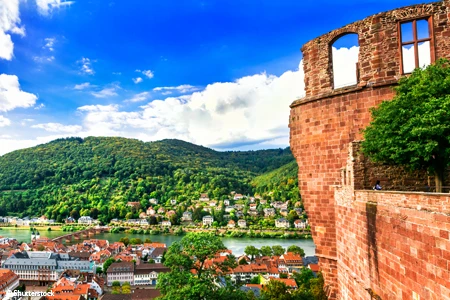 Vignette vue sur Heidelberg 