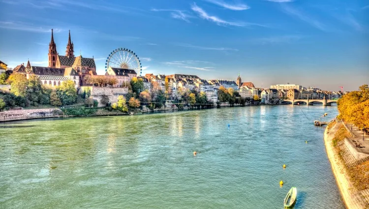 Vue sur la ville de Bâle 