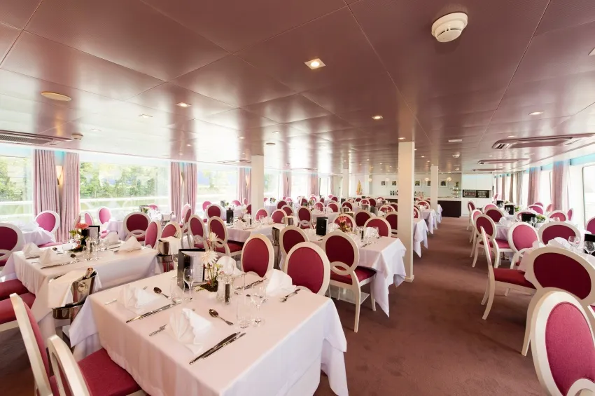 Restaurant of the ship