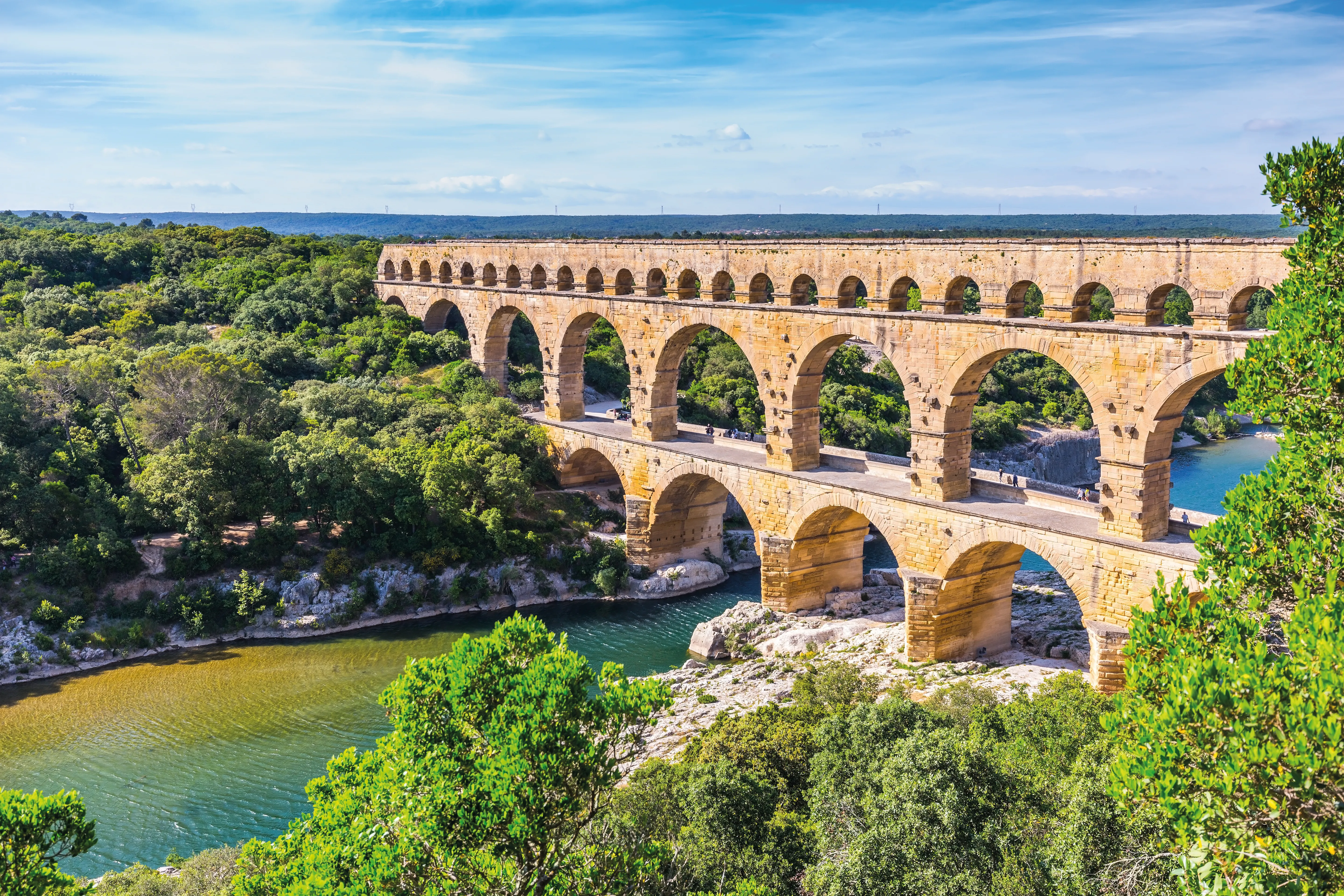 Le grandiose pont du Gard 