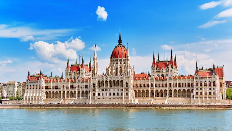 La beauté du parlement de Budapest 