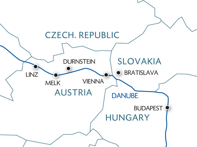 Danube River Map - Map River Danube Pav