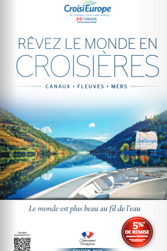 ÉDITION FRANCOPHONE RÊVEZ LE MONDE EN CROISIÈRES CANAUX • FLEUVES • MERS Le monde est plus beau au fil de l’eau 5% (1) DE REMISE jusqu’au 31/12/2023 (1) Voir conditions au dos de cette brochure. EDITION 2024