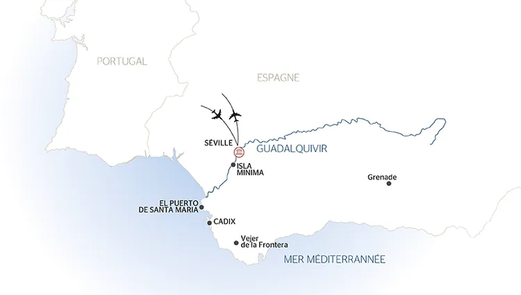 Carte Fluviale Guadalquivir 