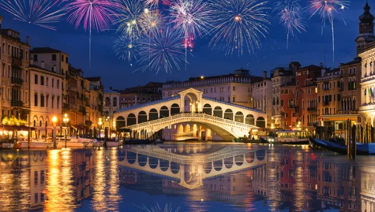 Venise feux d'artifices 