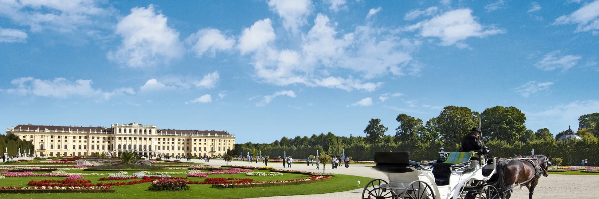 Balade en calèche dans le jardin du palais de Schönbrunn 