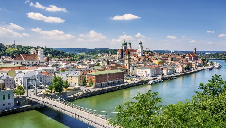 Le Danube traversant le Passau 