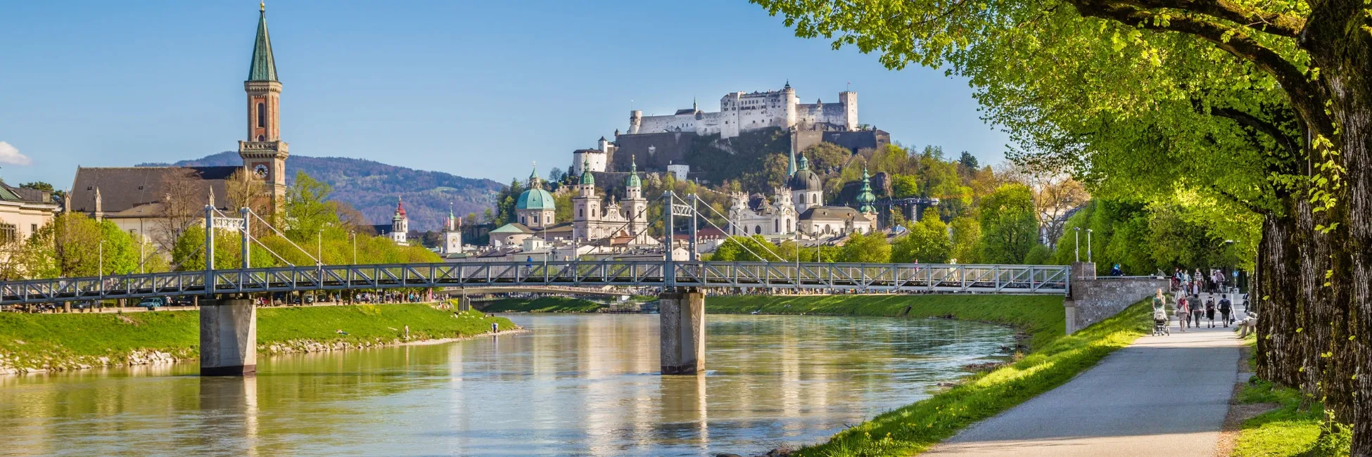 L'ensoleillée ville de Salzbourg 