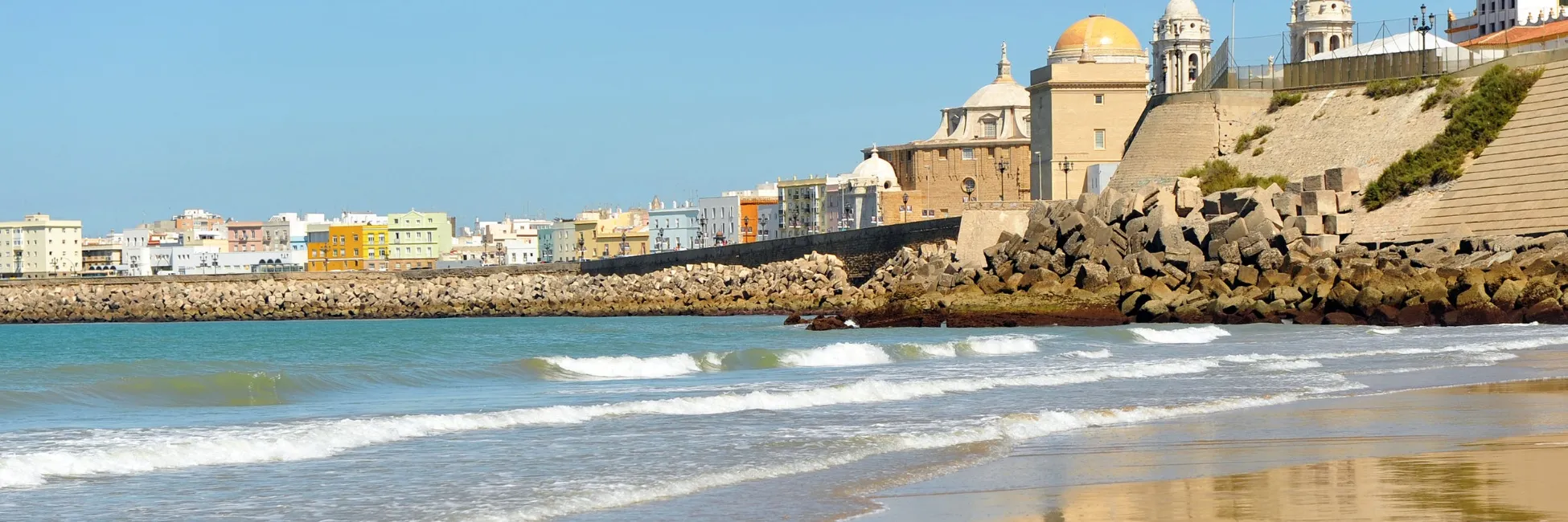 La douce plage de Cadix 