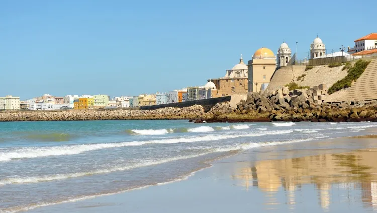 La douce plage de Cadix 