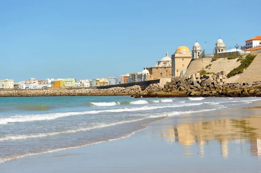 La douce plage de Cadix 