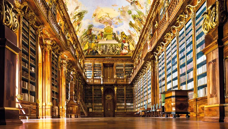 La somptueuse bibliothèque du monastère de Strahov à Prague 