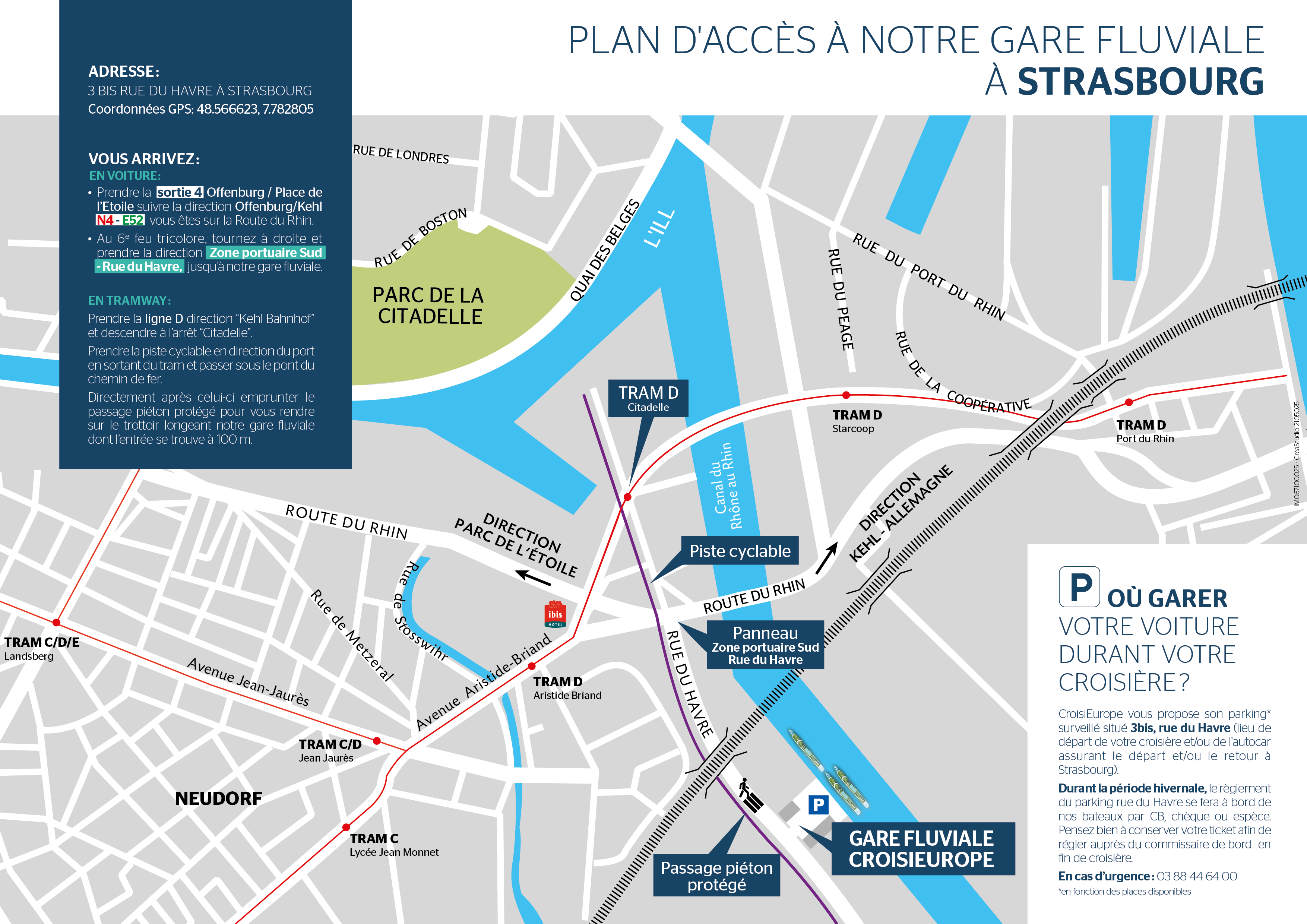 Fiche embarquement croisière Strasbourg