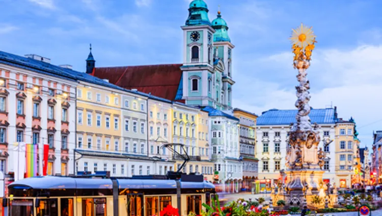 Vignette ville de Linz en Autriche 