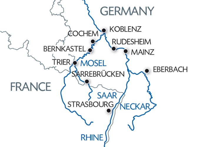 Map River Rhine Sts