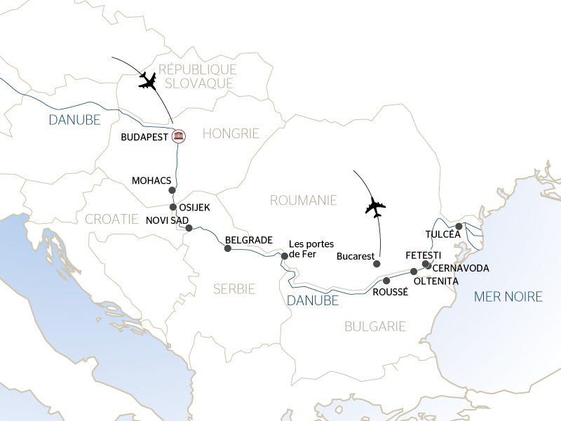 Bulgarie - Croatie - Hongrie - Roumanie - Serbie - Slovaquie - Croisière Le Danube et la Péninsule Balkanique - De Budapest à Bucarest