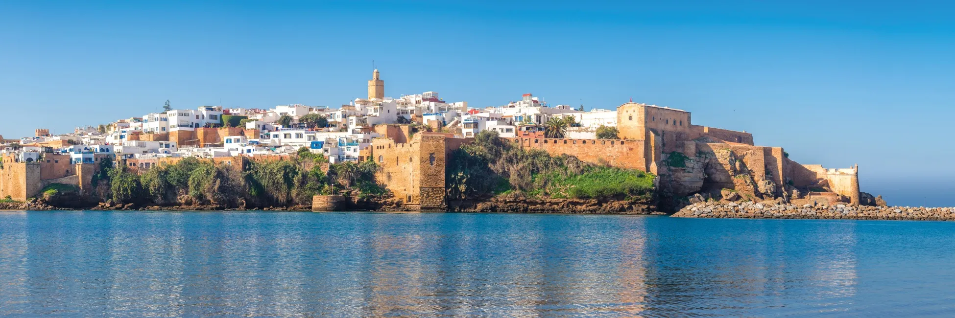 Vue sur la Kasbah des Oudayas à Rabat 