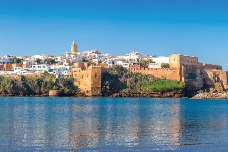 Vue sur la Kasbah des Oudayas à Rabat 