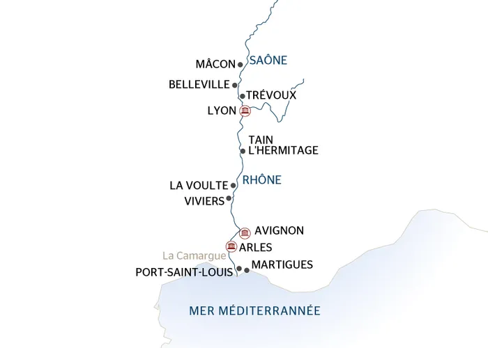 Carte Fluviale Rhône  - MML