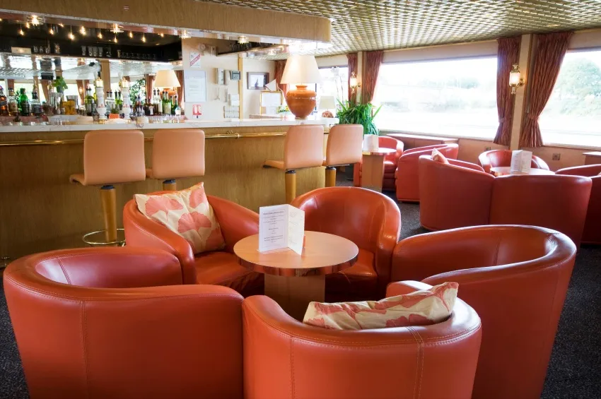 Le salon bar du MS Rhône Princess 