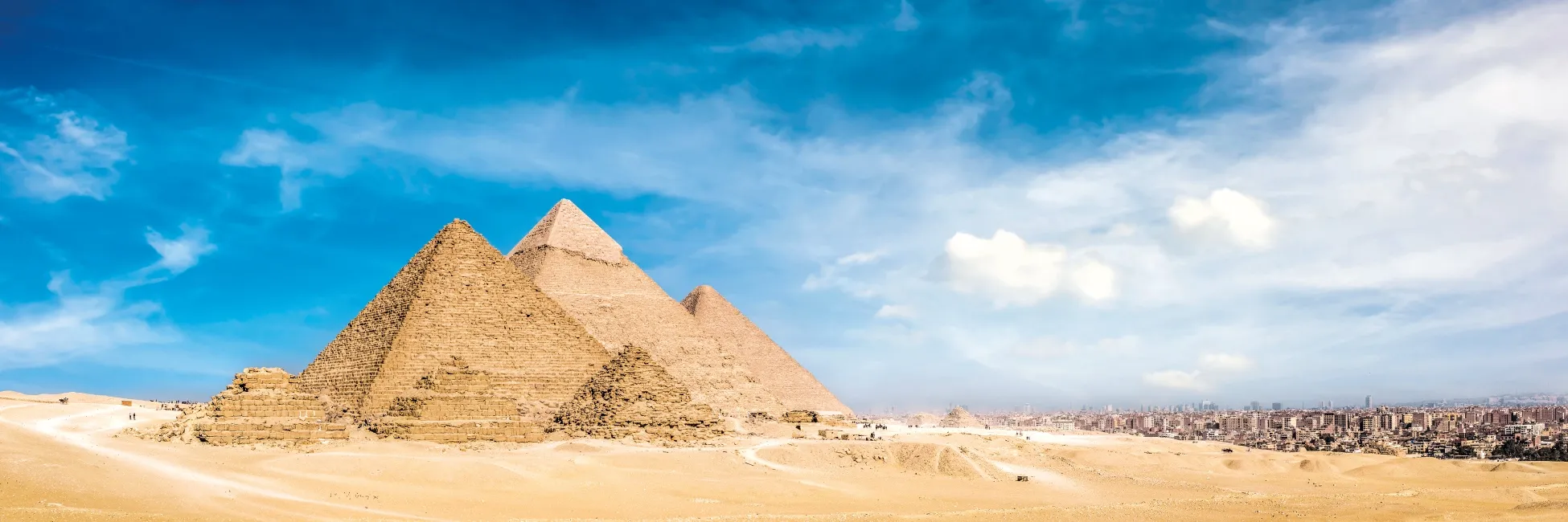 Les pyramides de Gizeh en Egypte 