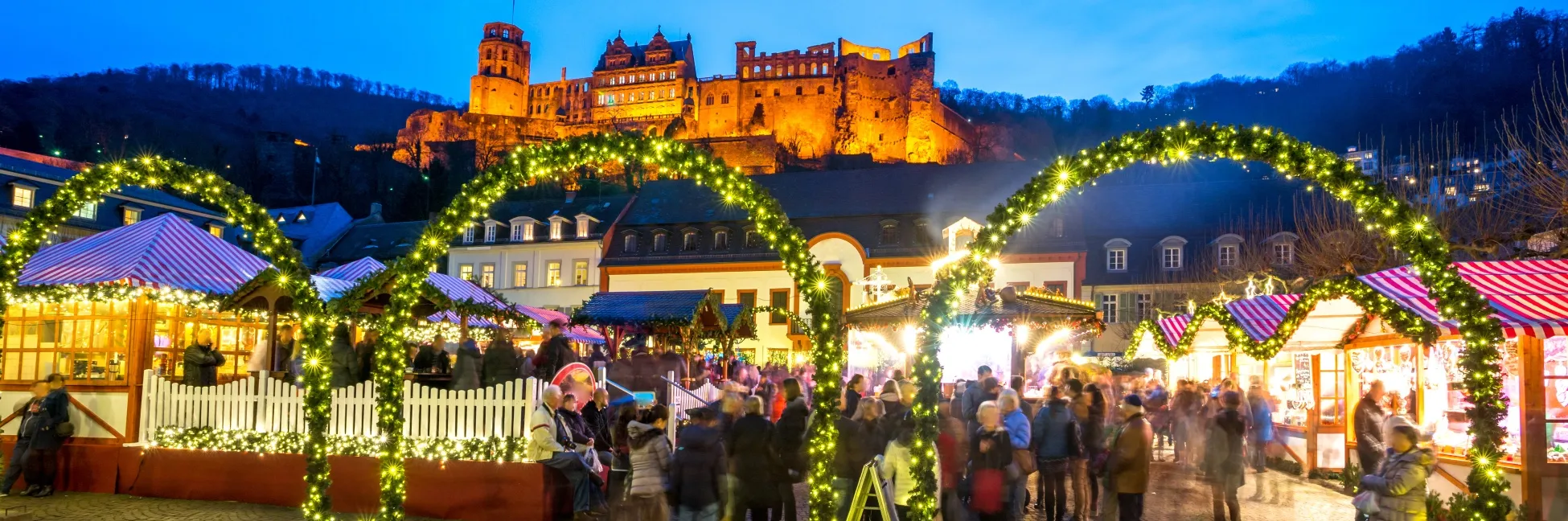 La ville d'Heidelberg en hiver 