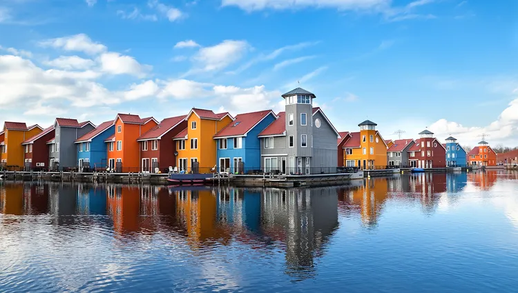 Maisons colorées de Groningen 