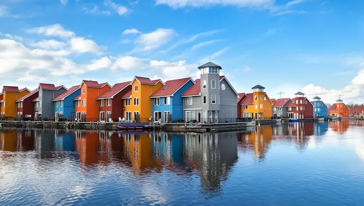 Maisons colorées de Groningen 