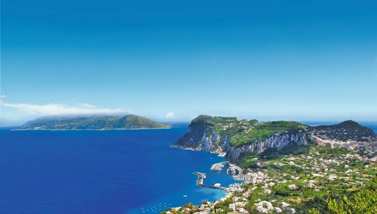 Vue sur la baie de Capri 