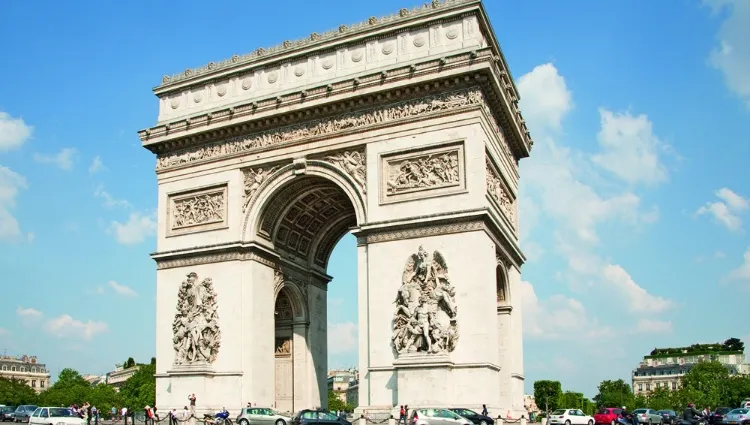 The Arc de Triomphe in Paris