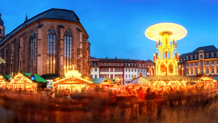 Sous les lumières du marché de Noël de Heidelberg