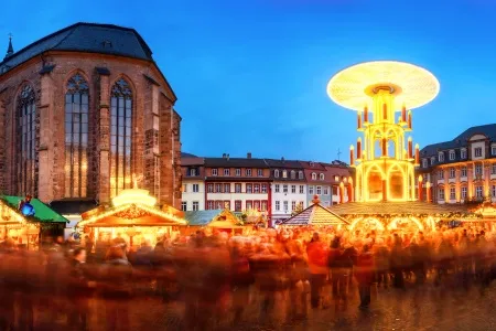 Sous les lumières du marché de Noël de Heidelberg