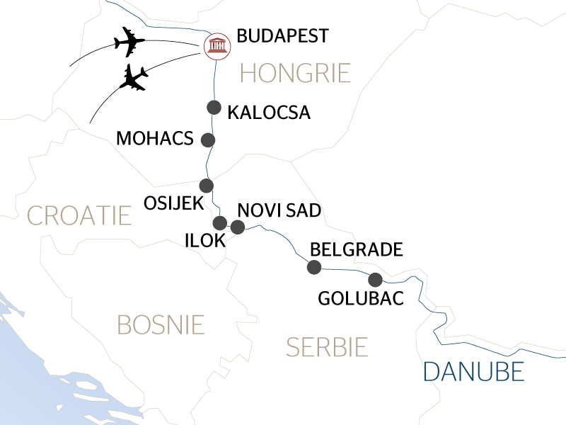 Croatie - Hongrie - Roumanie - Serbie - Croisière Budapest et les Portes de Fer