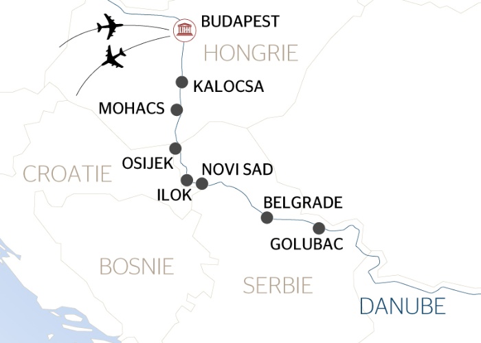Croatie - Hongrie - Roumanie - Serbie - Croisière Budapest et les Portes de Fer