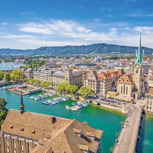 Vue panoramique de Zurich 