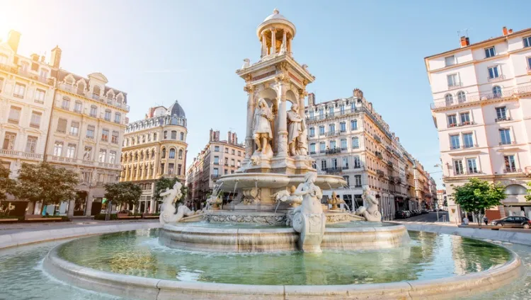 Fontaine centre de Lyon 