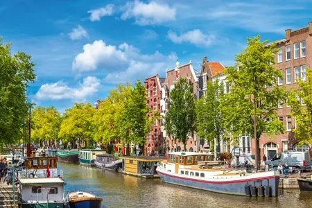 Vignette bateaux d'Amsterdam