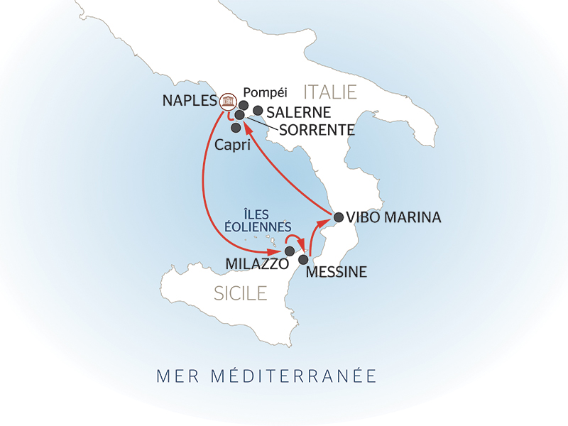 Naples, la côte Amalfitaine et la Sicile (formule port/port) - 9
