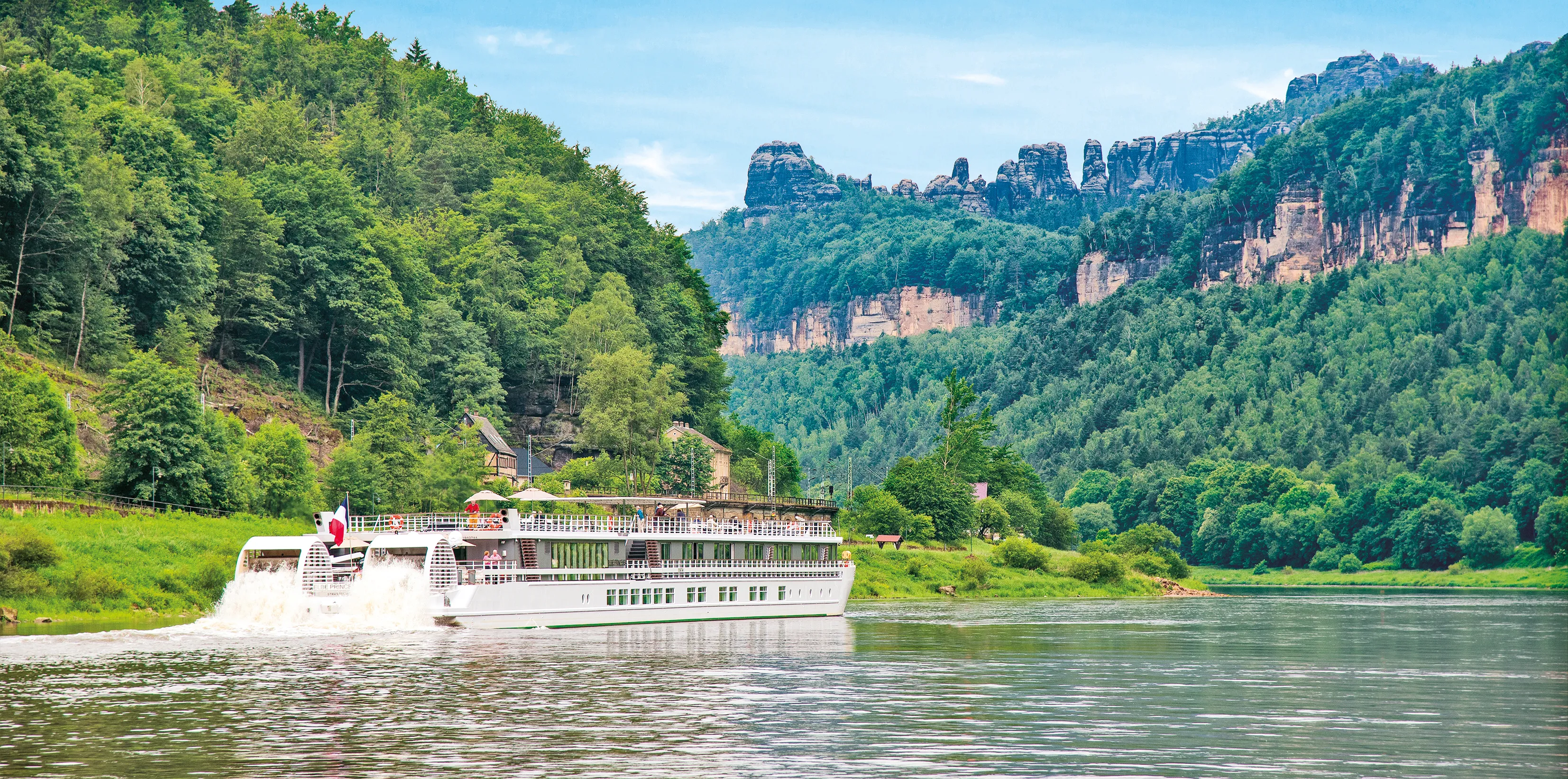 Le panorama durant la croisière de l'Elbe Princesse