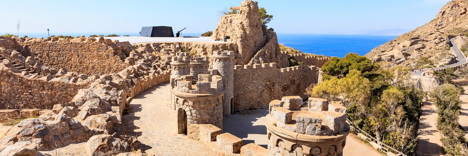 Vue d'ensemble sur la forteresse de Carthagène 