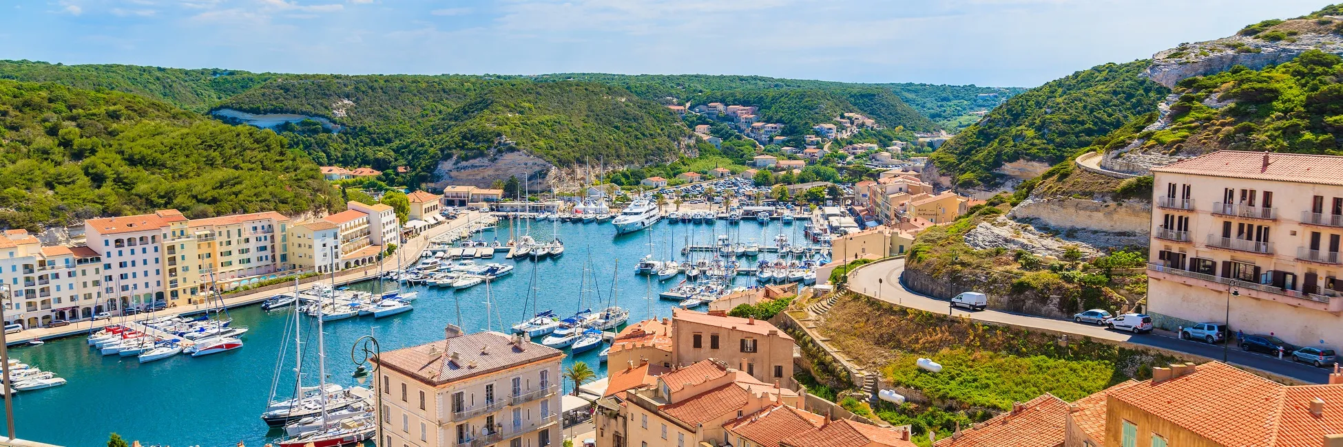 La ville et le port de Bonifacio 