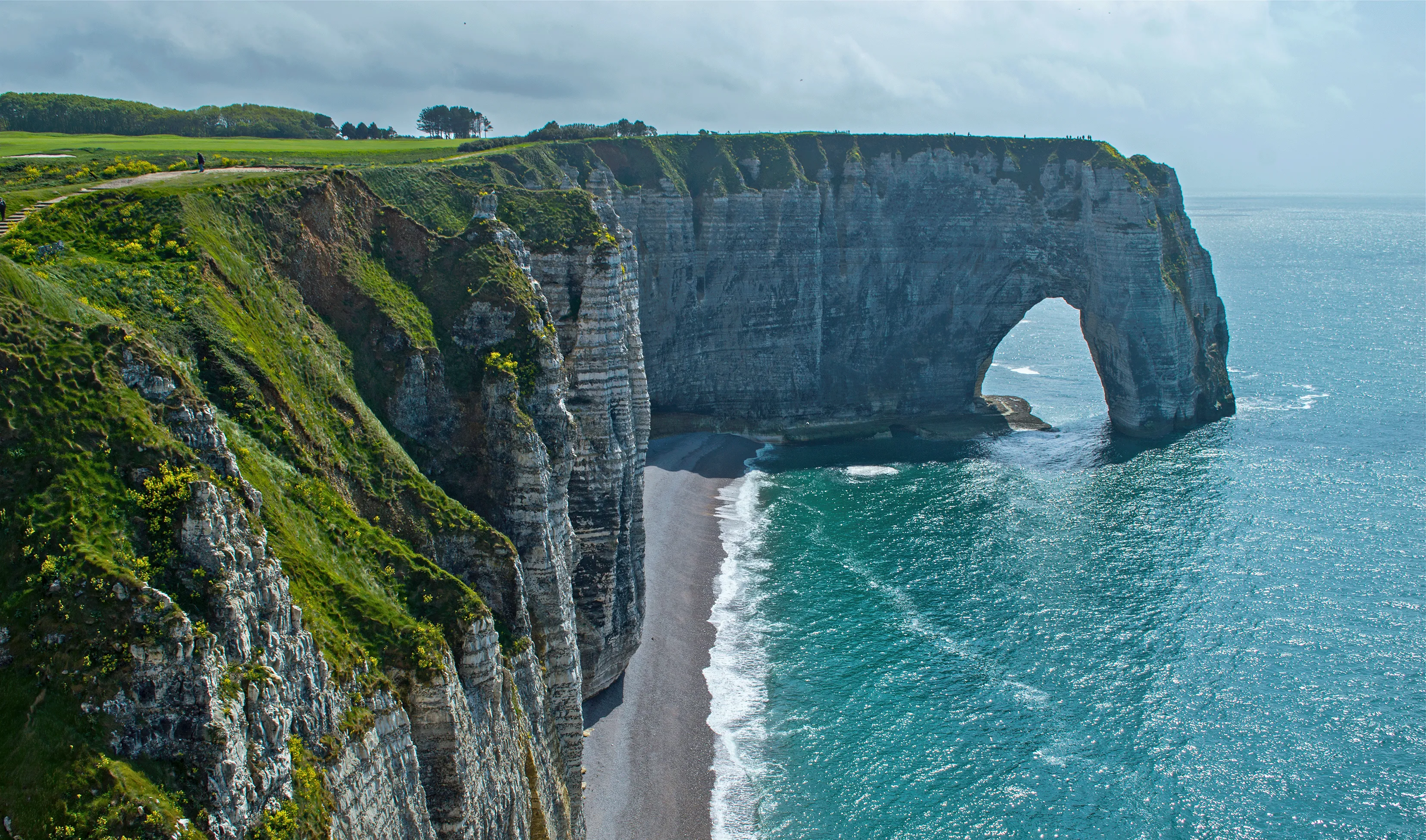 Vue sur les côtes d'Albâtre 