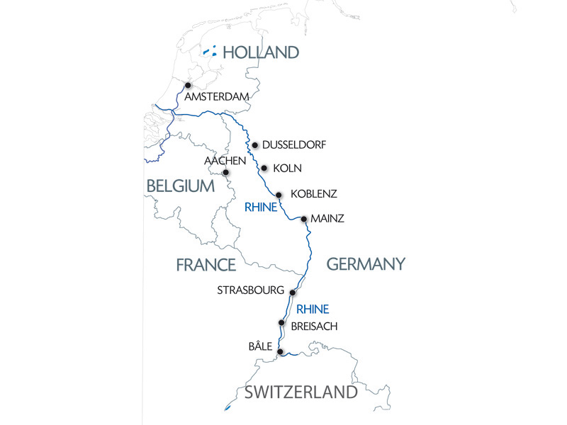 Map River Rhine Acb Bca