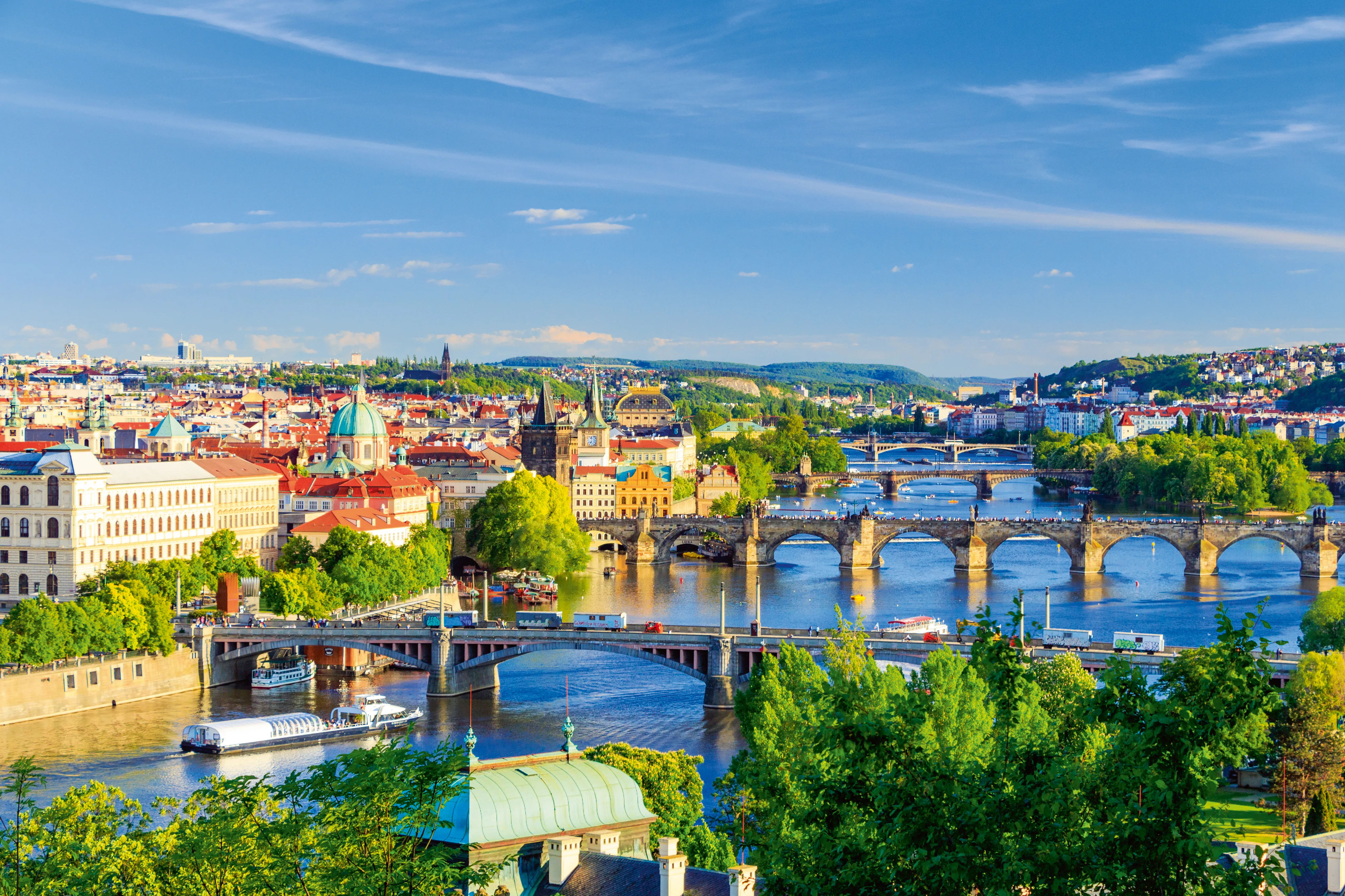 Vue sur Prague en République Tchèque 